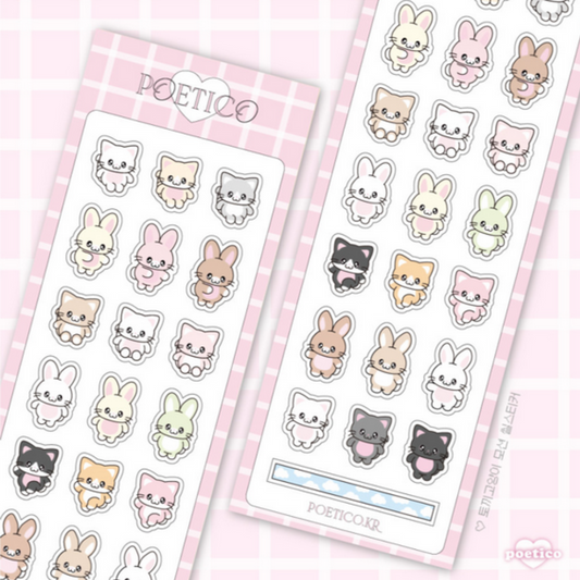 Poetico Mini Bunnies Sticker