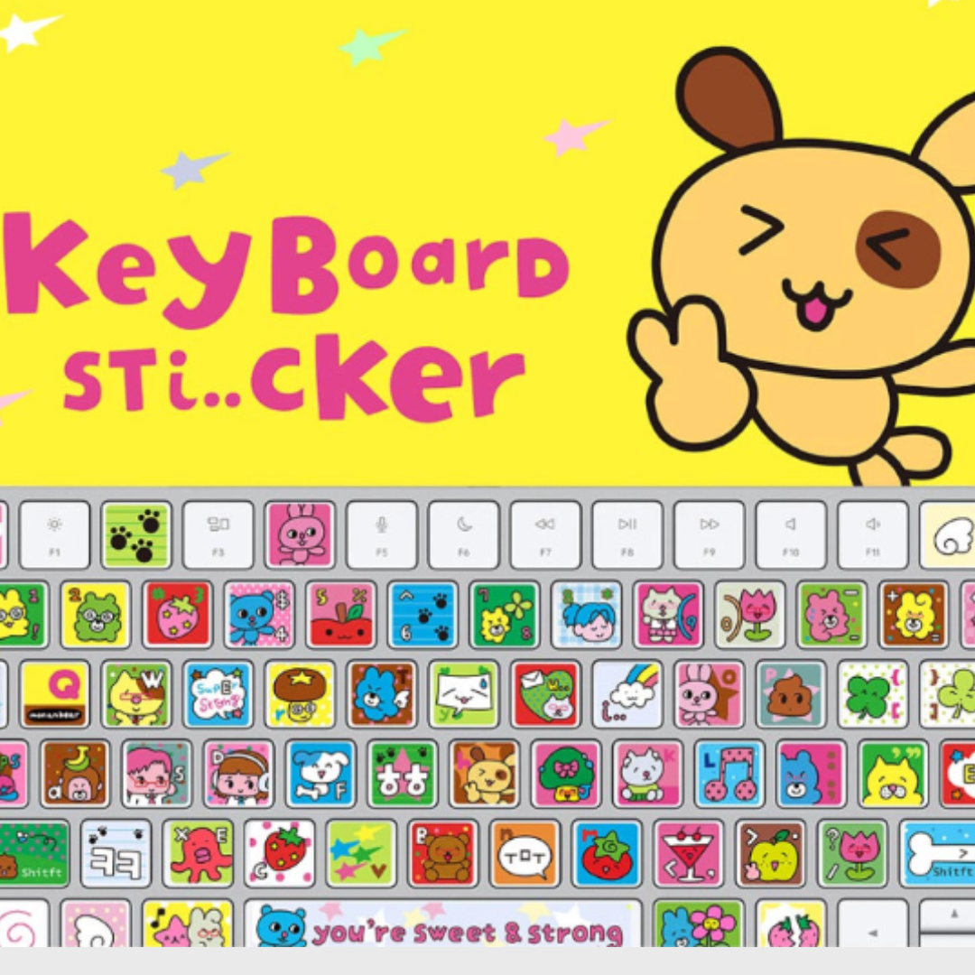 Monanbear Keyboard Sticker