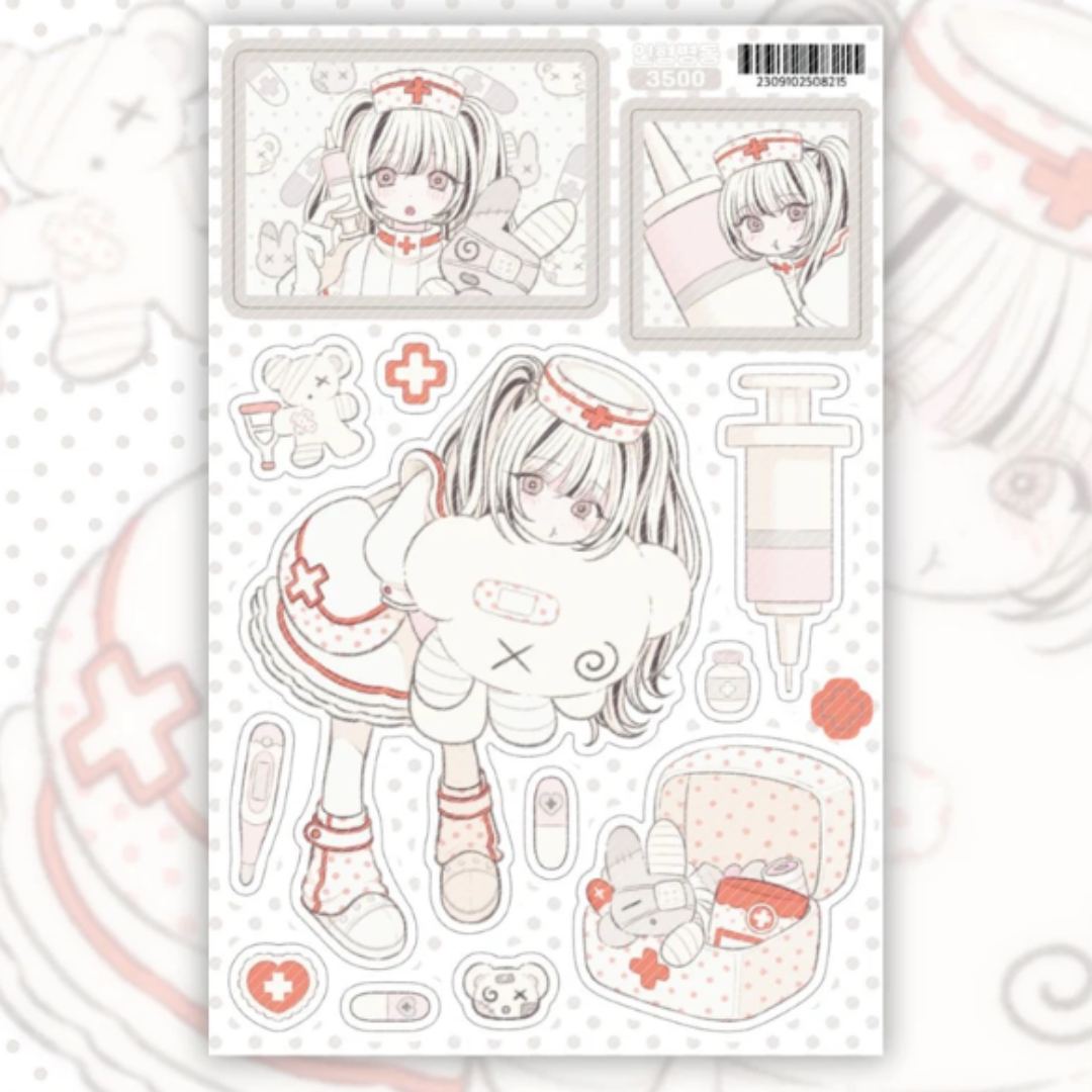 Sine Keem Nurse Doll Sticker