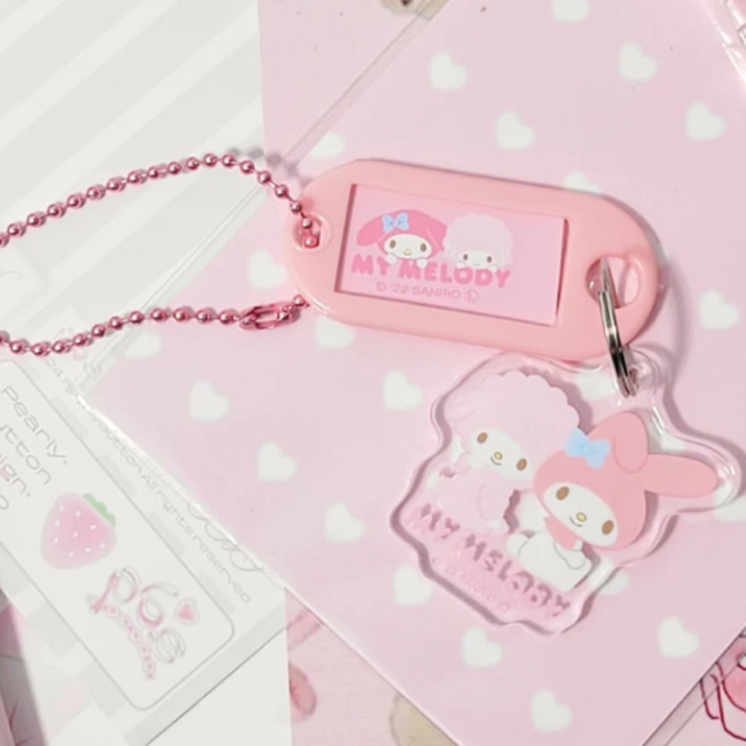 T's Factory- Sanrio Name Tag Key Holder My Melody Ver