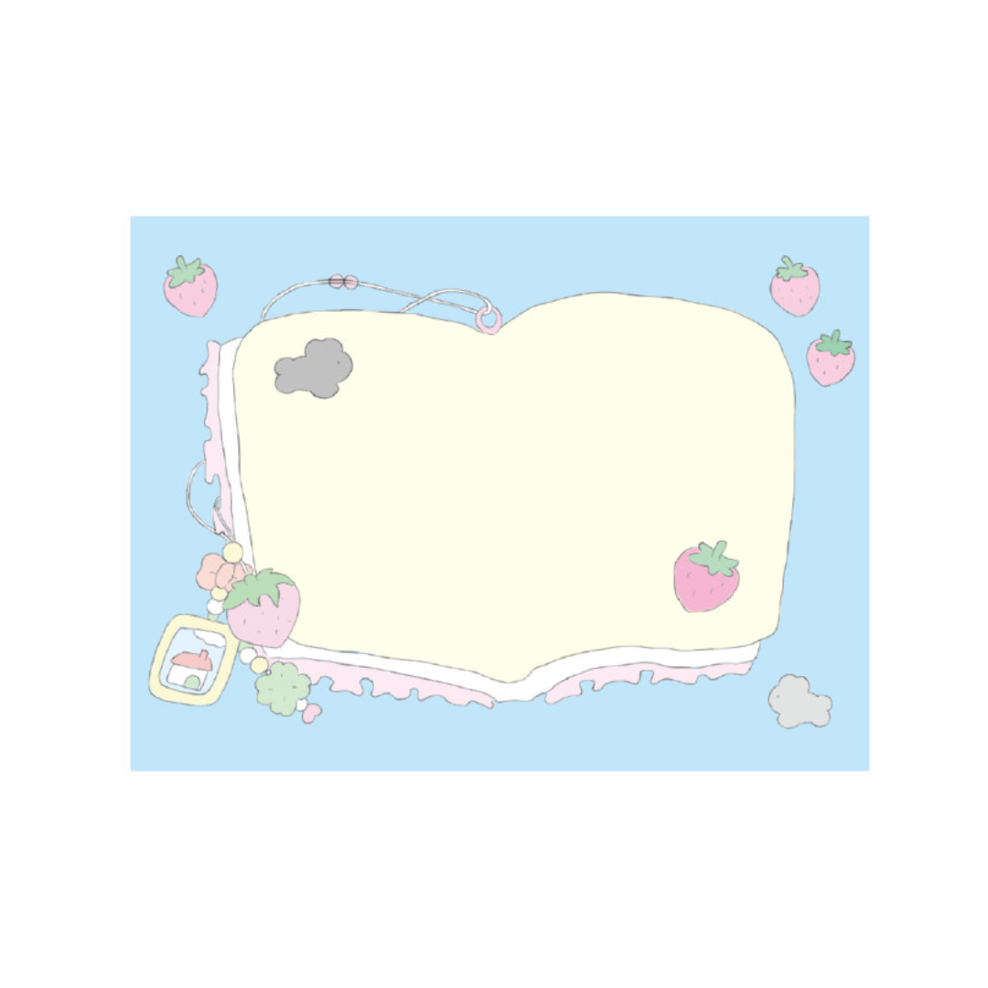 Boring Boring Berry Bunny Diary Memo Pad