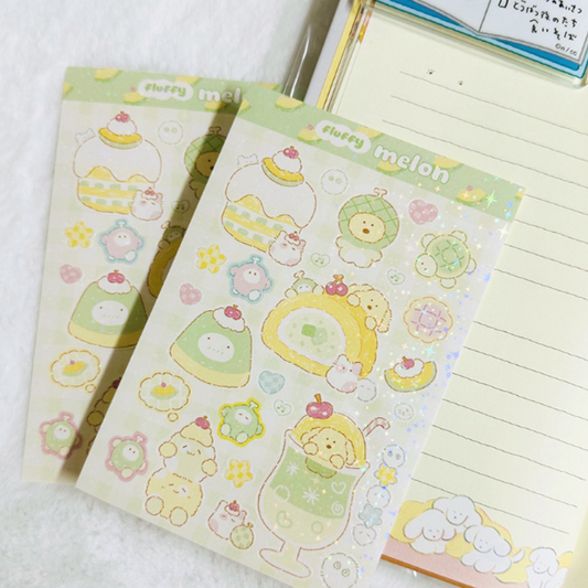 Dori Fluffy Melon Sticker