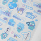 T'S Factory-  Hangyodon and Cinnamoroll Sanrio Sticker Sheet