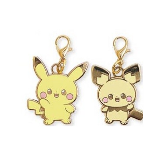 Pokemon Pikachu and Pichu Metal Charm