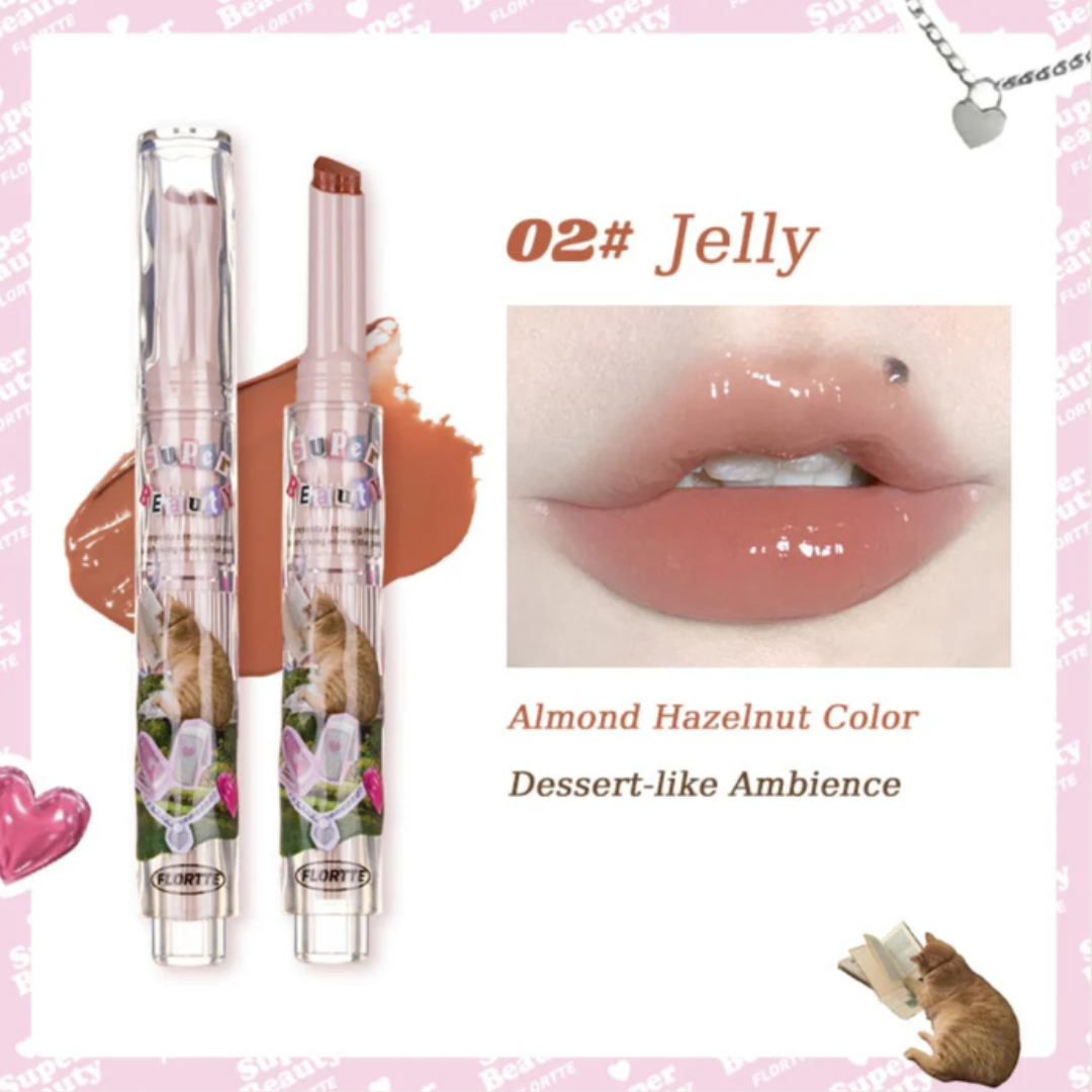 FLORTTE - Heart-shaped Lipstick - 3 Colors