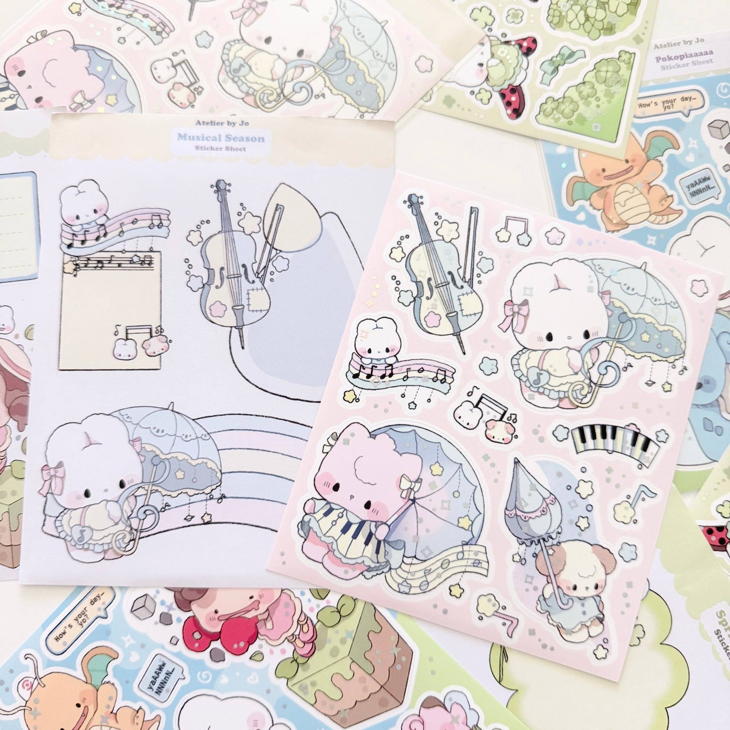 Atelier by Jo Musical Season: Large Illustrative Sticker Sheet
