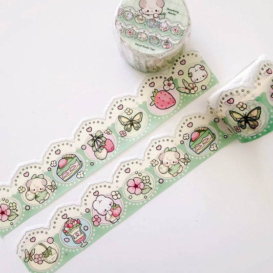Atelier by Jo Matcha Strawberry Diecut Washi Tape