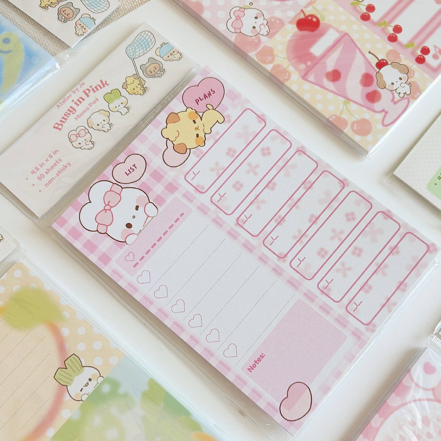 Atelier by Jo Busy in Pink Memopad