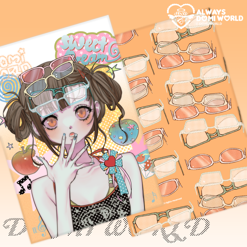DOMI World Summer Glasses Postcard