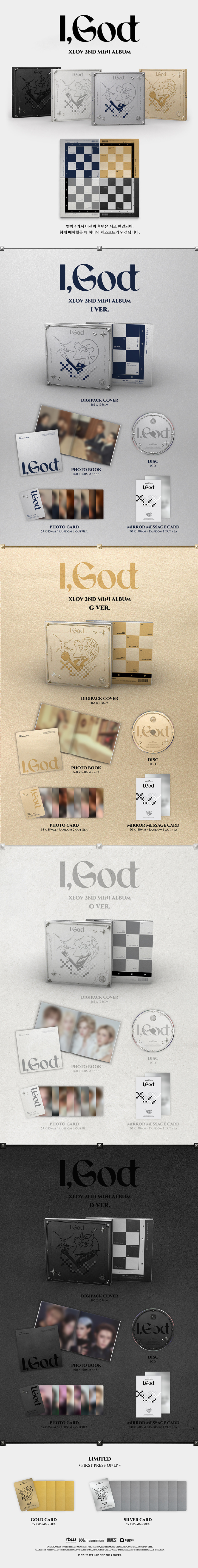 Pre-order XLOV - 2ND MINI ALBUM (5 vars)