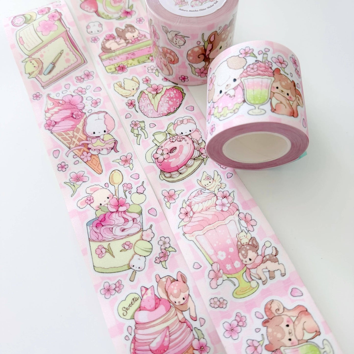 Atelier by Jo Sakura: Illustrative Glitter Sticker Roll Tape