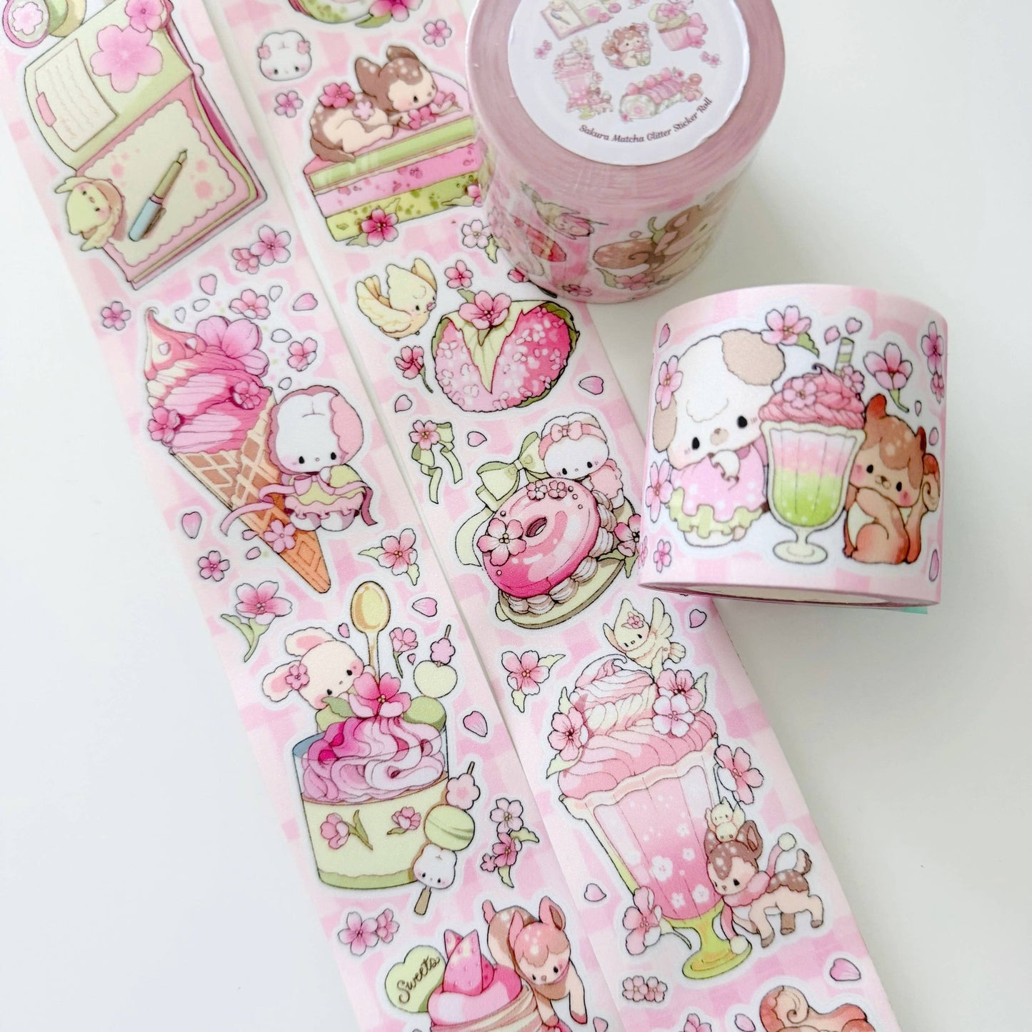 Atelier by Jo Sakura: Illustrative Glitter Sticker Roll Tape