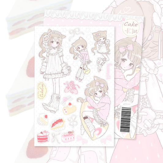 Rico_Maru Cat Cake Sticker