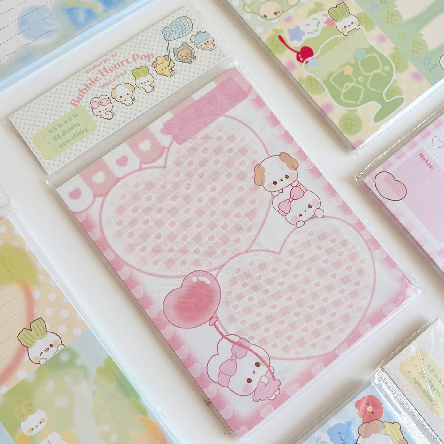 Atelier by Jo Bubble Heart Memopad