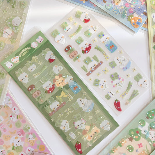 Atelier by Jo Green Onion Bun Journaling Sticker Sheet