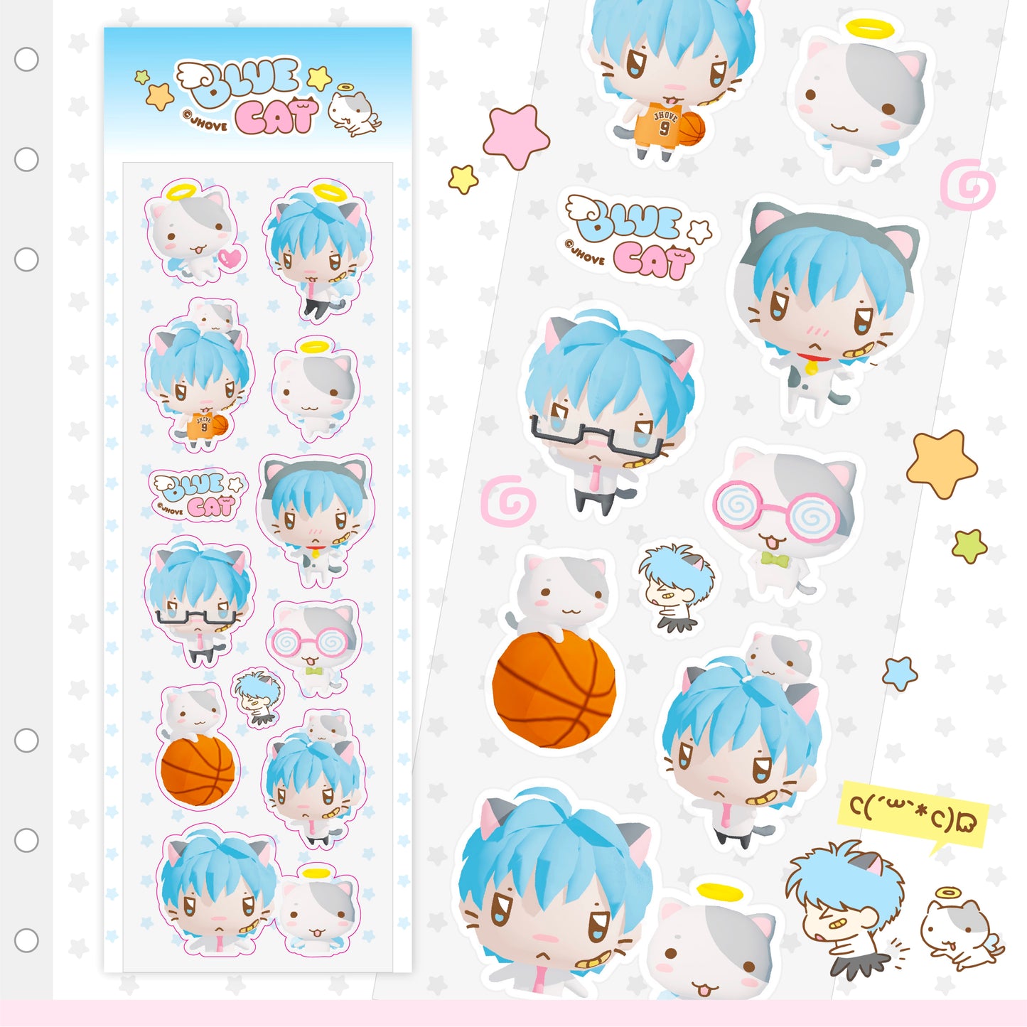 Jhove Blue Cat Sticker