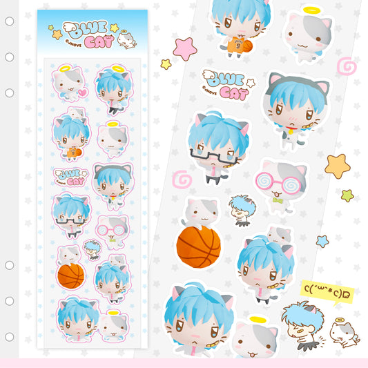 Jhove Blue Cat Sticker