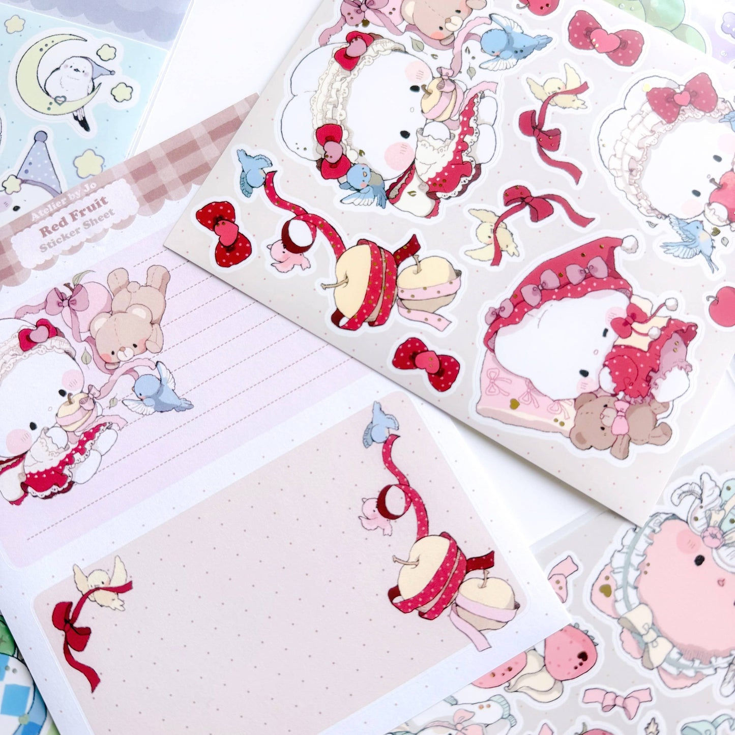 Atelier by Jo Vintage Apple: Large Illustrative Sticker Sheet
