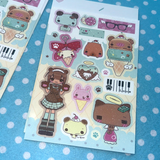 Happy Nyang Day Mint Chocolate Sticker