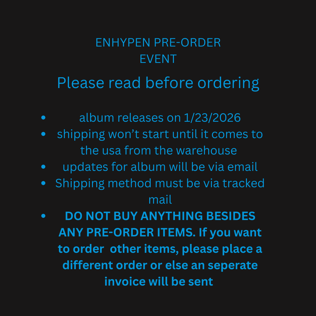 pre-order ENHYPEN - THE SIN : VANISH RANDOM VAR