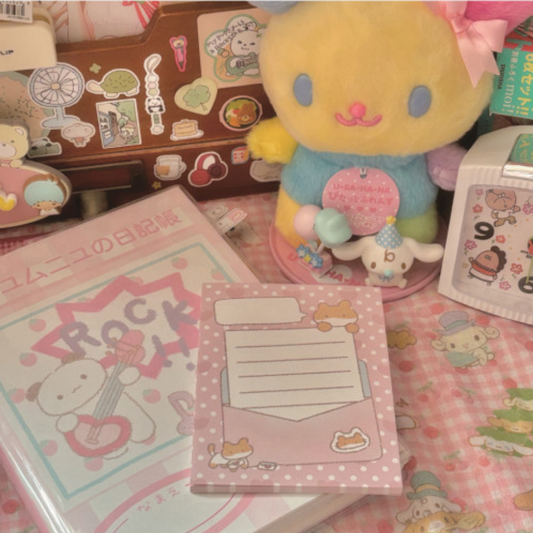 Munyumunyu Heart Letter Memo Pad