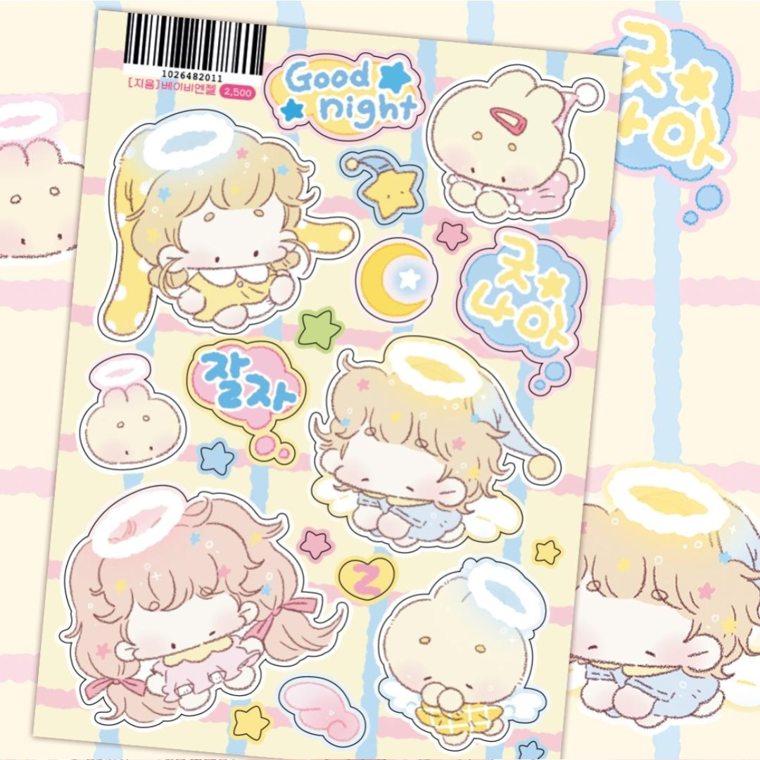 Winnie Village Baby Angel Seal Sticker