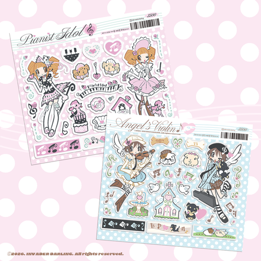Invader Darling Musician Hamster Sticker (2 vars)