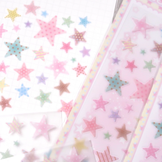 Pearly Button Star Pop Mix Sticker