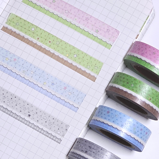 Hipromland Dot curtain Washi Tape (4 vars)