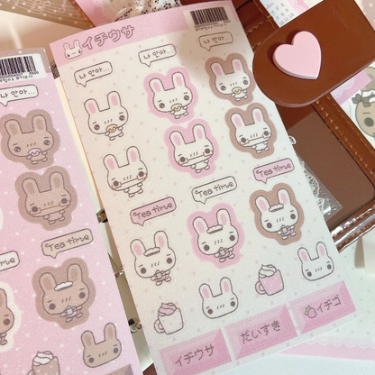 Love Things Bunnies Sticker (2 vars)