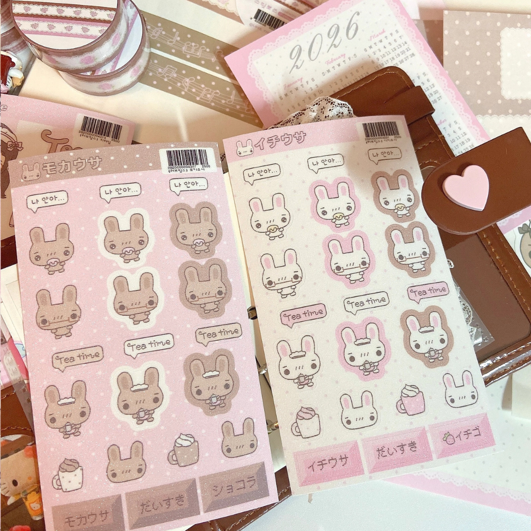 Love Things Bunnies Sticker (2 vars)