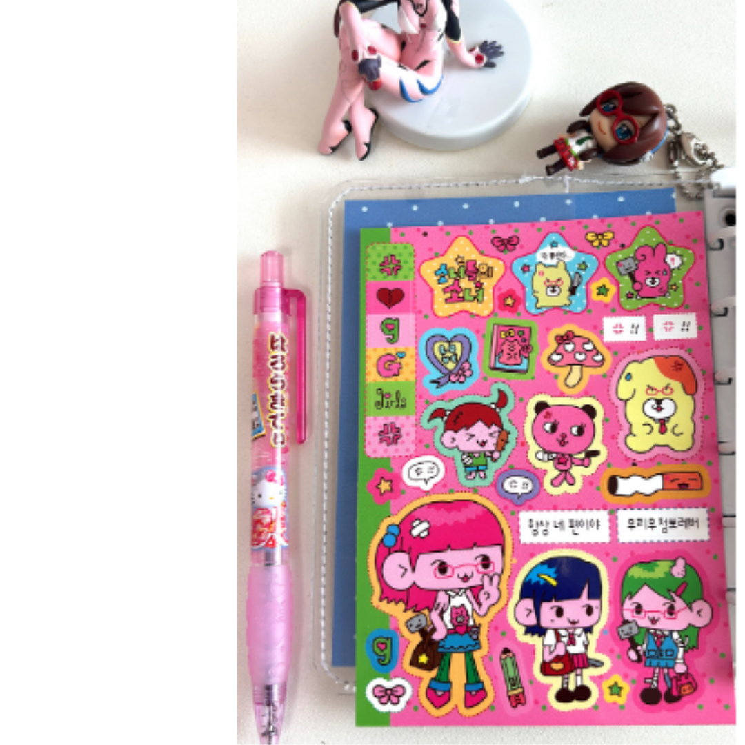 MonanBear  Girls' Girl Sticker