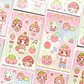 Pink Rue Strawberry Girls Sticker (2 vars)