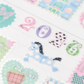 Pearly Button Gentle Numbers Sticker