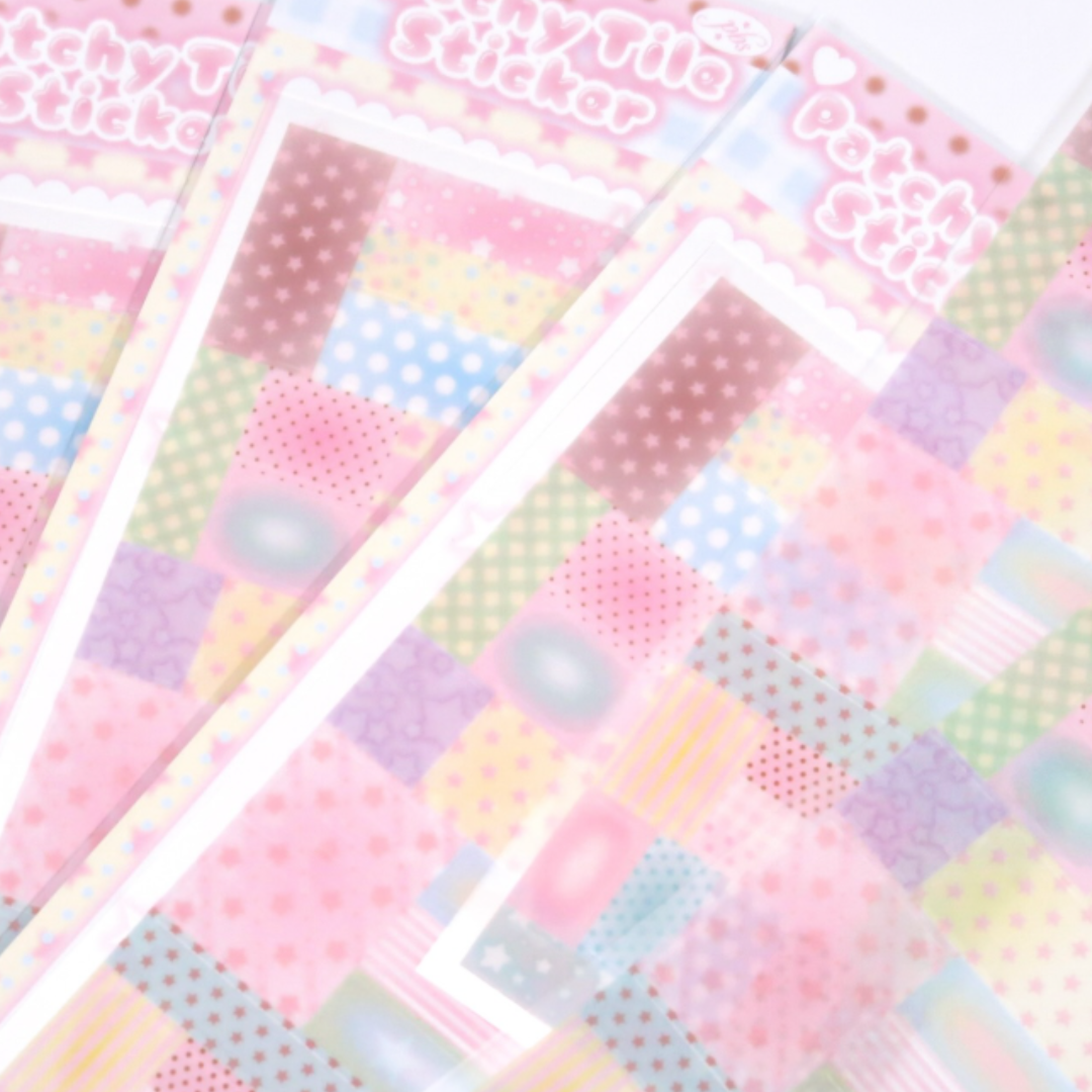 Pearly Button Patchy Tile Sticker