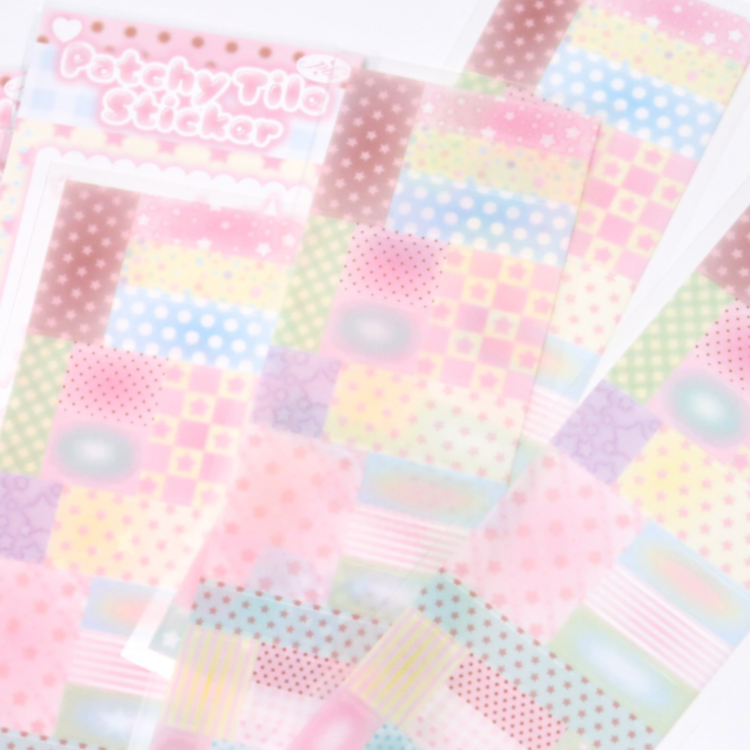 Pearly Button Patchy Tile Sticker