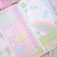 Pearly Button Dreamy Pastel Long Memo Sticker Set