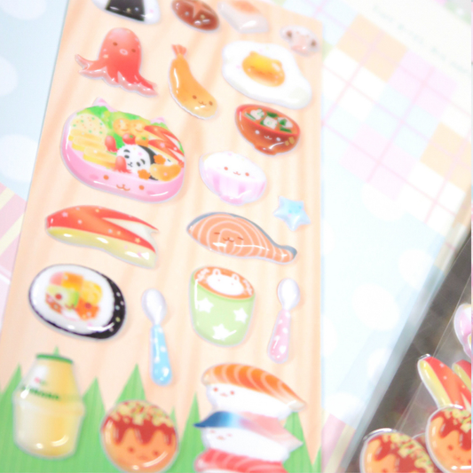 Pearly Button Mini Bento Puffy Sticker