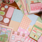 Pearly Button Cute Table Memo Paper Sticker Set