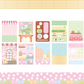 Pearly Button Cute Table Memo Paper Sticker Set