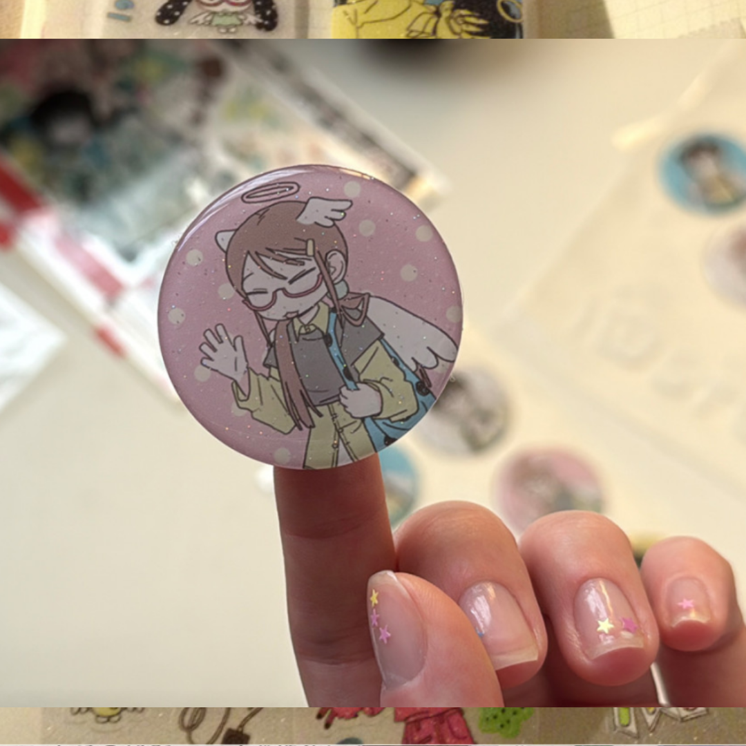 IO Character Epoxy Sticker