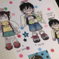 IO Studio Peace Sign Girl & Boy Sticker