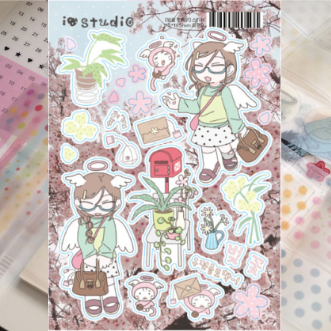 IO Studio Cherry Blossom Postman Sticker