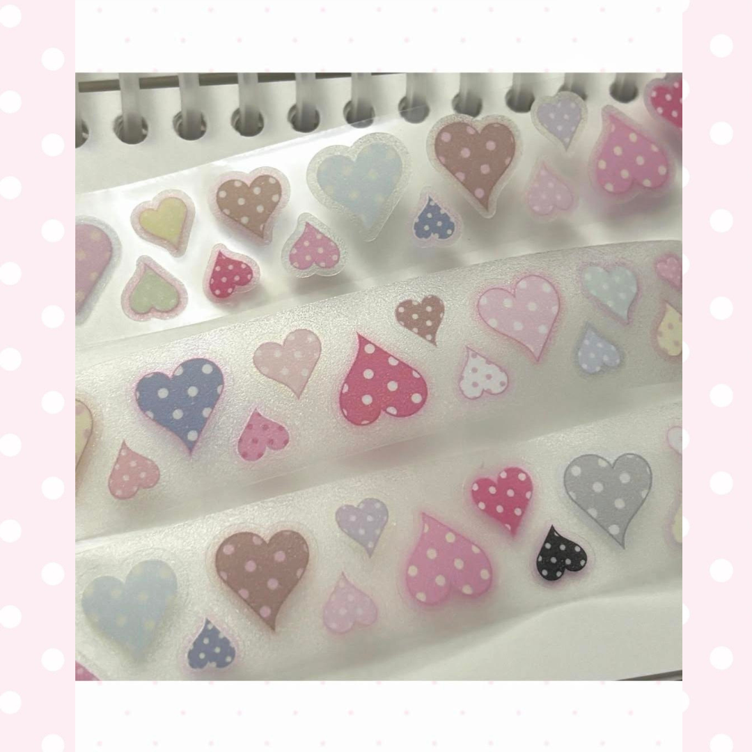 theglintof Point Love Cute Heart  Kiss-Cut Tape