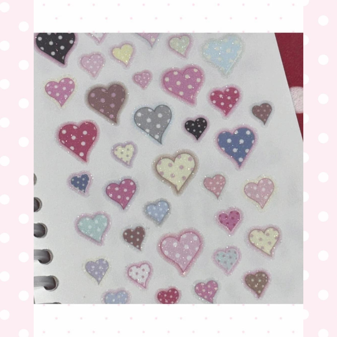 theglintof Point Love Cute Heart  Kiss-Cut Tape