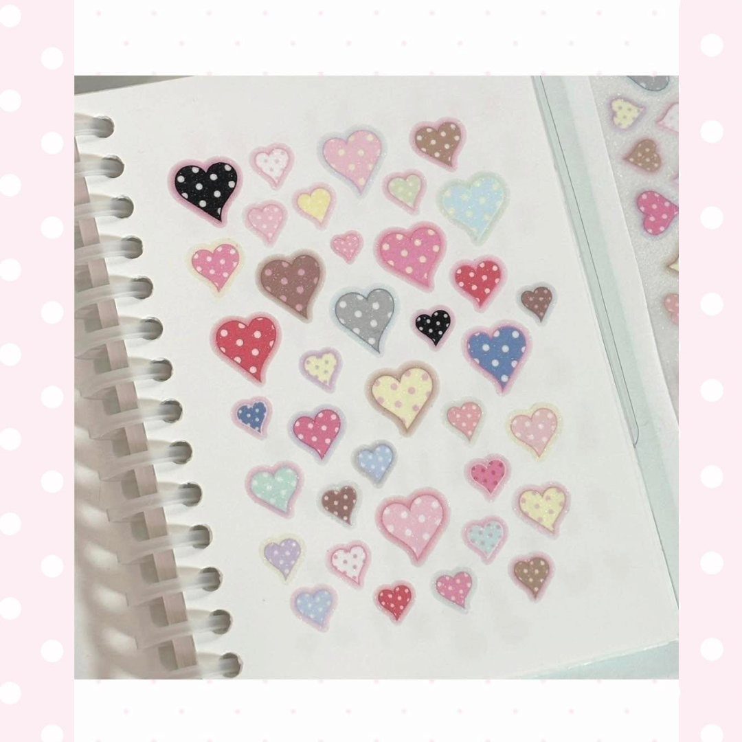 theglintof Point Love Cute Heart  Kiss-Cut Tape
