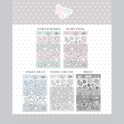 Hipromland Pearl Grey Melody Sticker [6 vars]