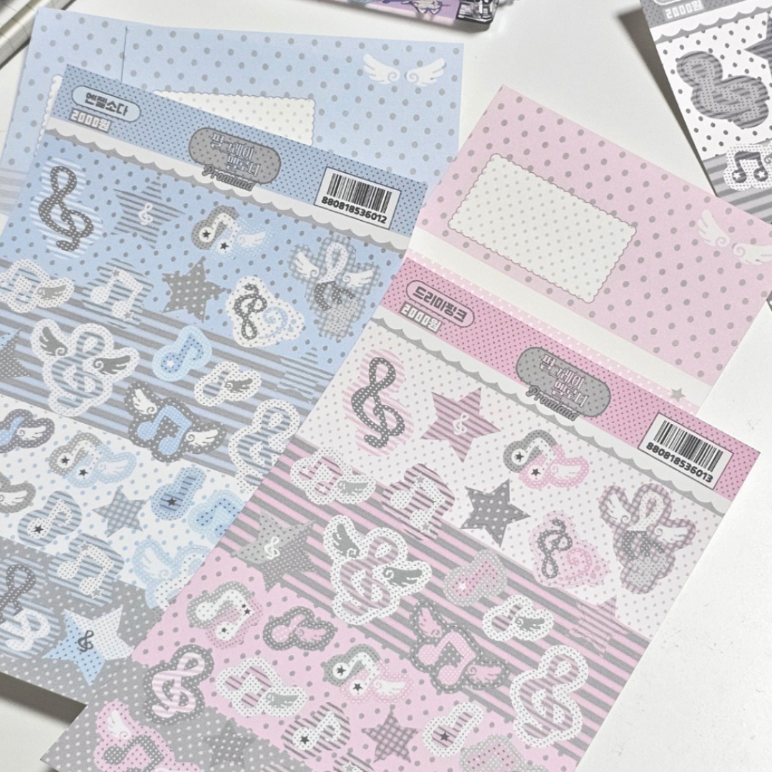 Hipromland Pearl Grey Melody Sticker [6 vars]