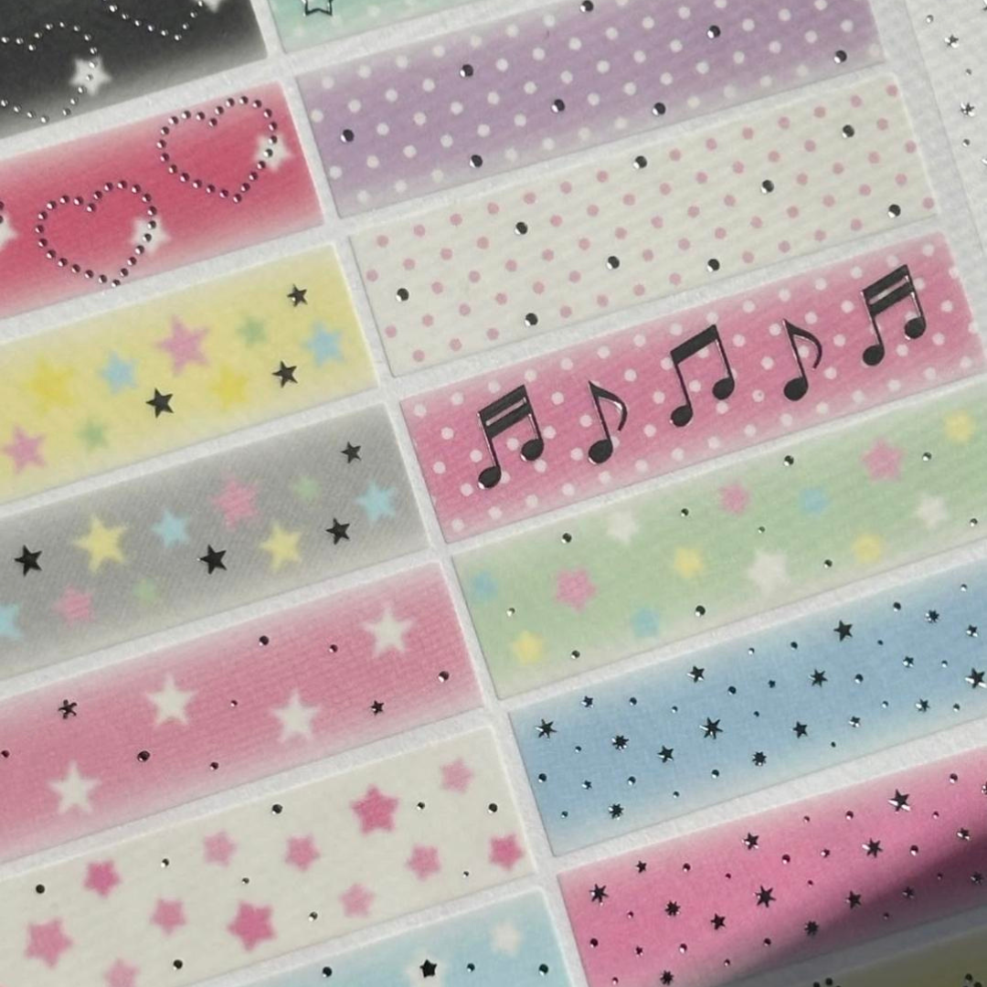 theglintof Blurred Square Kiss-Cut Tape