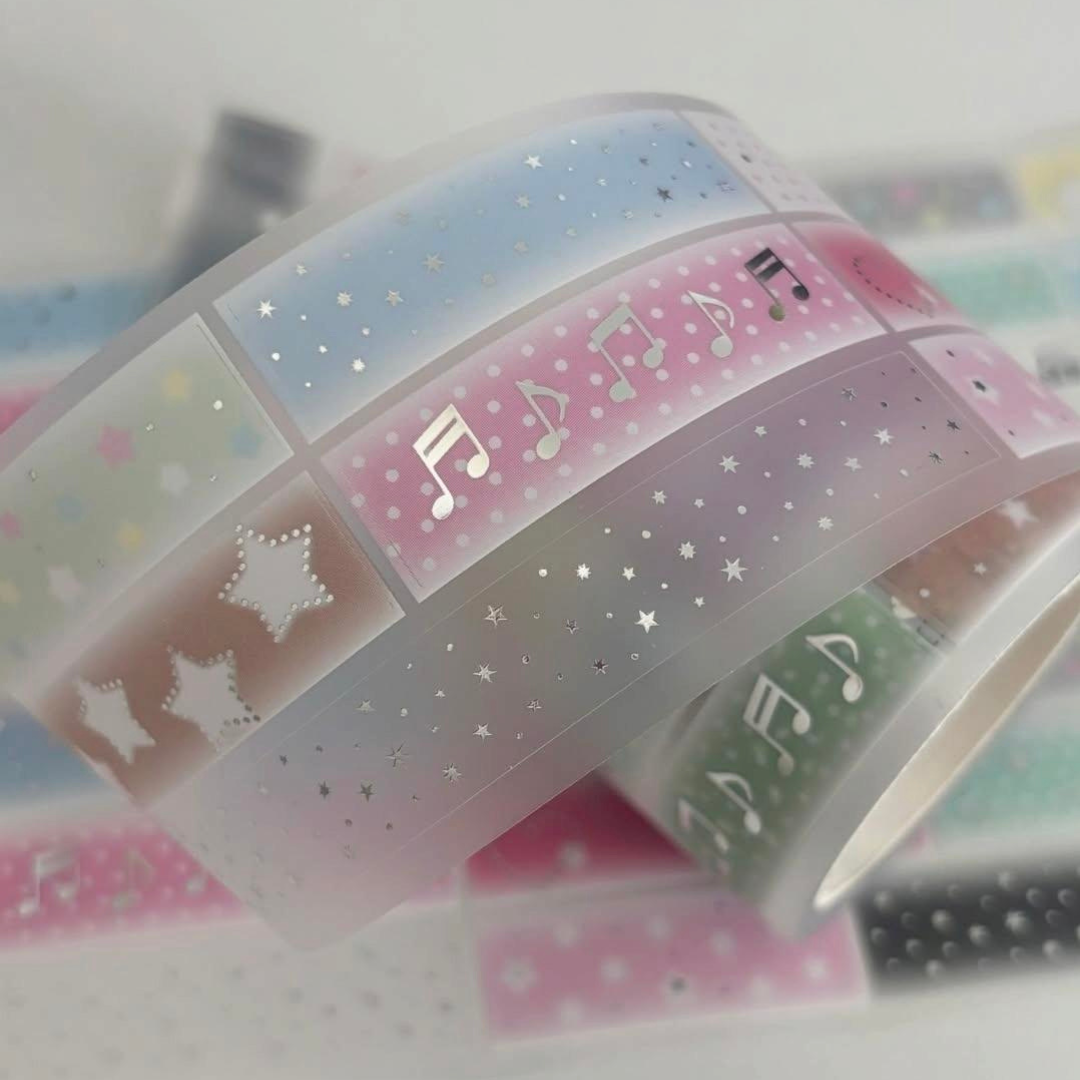 theglintof Blurred Square Kiss-Cut Tape